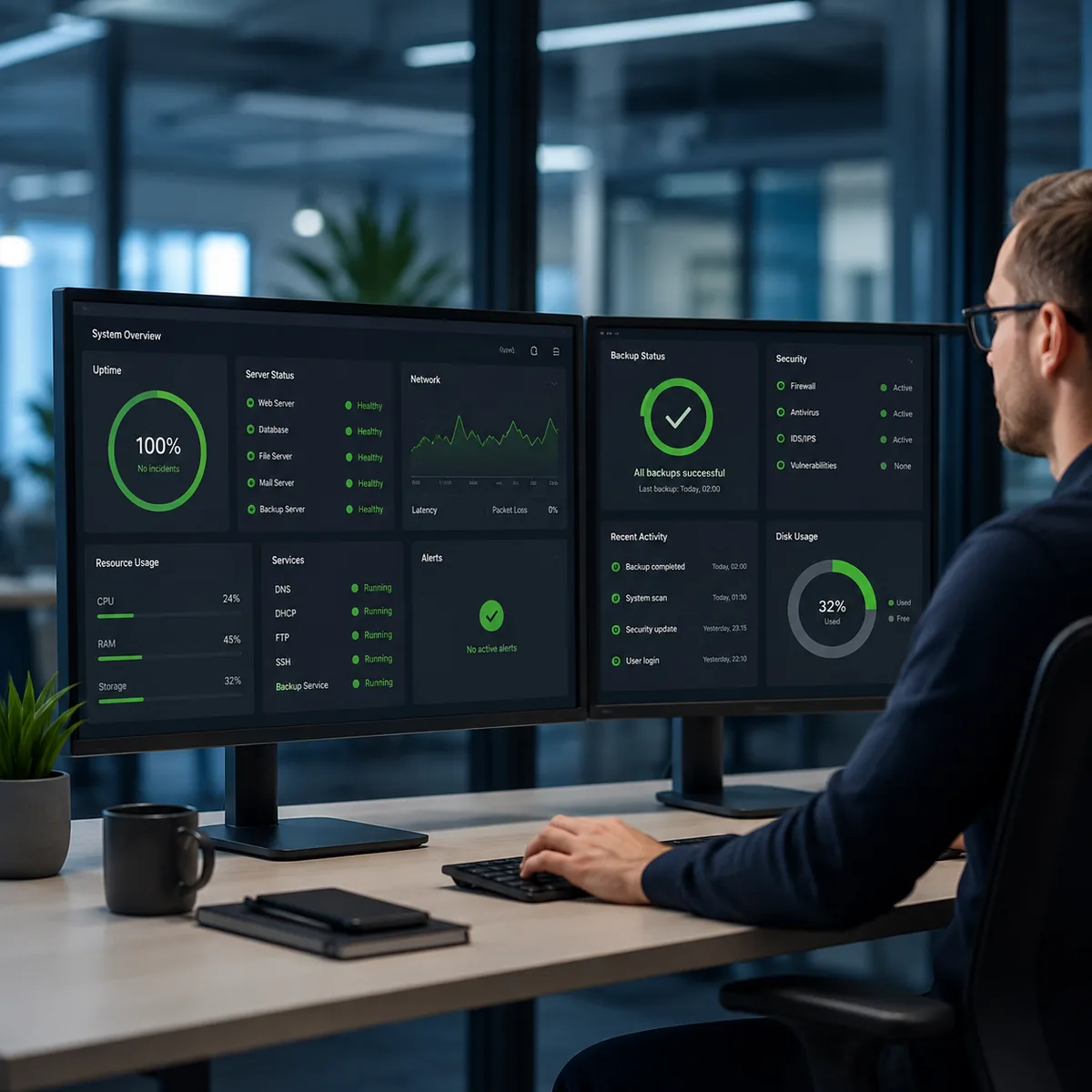 IT-Ausfälle vermeiden durch 24/7 Monitoring – Innovate Systems NRW